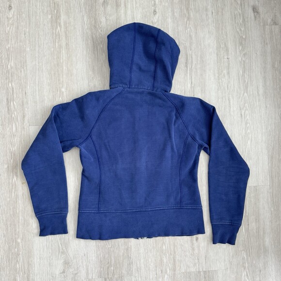 VTG Lululemon Scuba Full-Zip Hoodie 2010 ERA Blue - Women's 8 - Cork Zipper Pull - Picture 8 of 10